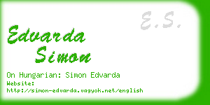 edvarda simon business card